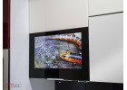 Встраиваемый телевизор для кухни AVS220W (черная рамка)
